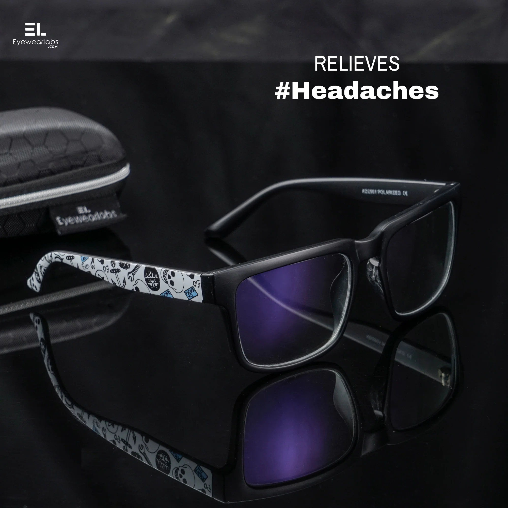 Dark-Skull Blue Light Glasses - Image 5